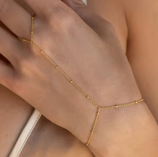 Bracelet Chaîne Main perlé